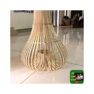 Lampe en bambou suspendue élégante conçue sur mesure pour les maisons écologiques, les restaurants et les centres de villégiature Option d'éclairage élégante - Product Image 2