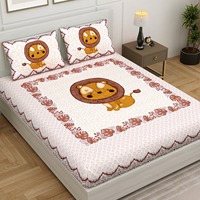 Draps de lit pour enfants à motif de dessin animé, très demandés, en 100% coton, ensemble de draps pour enfants, draps de lit pour enfants à motif de dessin animé