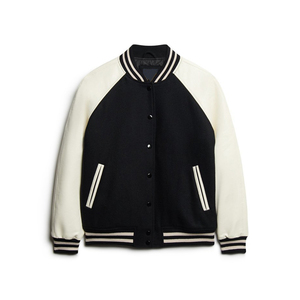 Factory Manufacturer Low Price Female Fashion Varsity <b>Jackets</b> Casual Streetwear Warm Winter Bomber Varsity <b>Jackets</b> - Product Image 4