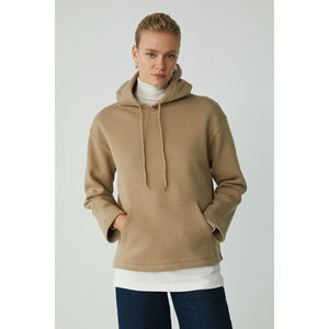 Sweat-shirt à capuche avec poche kangourou ultra doux et confortable pour femme ETHIQUET Piper, doublé en polaire - Product Image 4