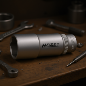 Clé à douille carrée métrique longue 6 pans Hazet 3/8'' avec profil de traction - Product Image 3