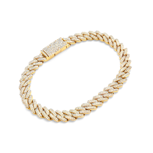 Trending Two-Row Cuban Link Chain <b>Bracelet</b> Luxury VVS Natural Diamond Iced Out Jewelry for <b>Men</b> and Women - Product Image 3