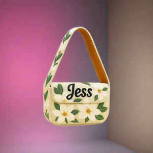 Personalized Name Shoulder Bag Floral Embroidered <b>Purse</b> Artisan Beaded Shoulder Party Bags Colorful Evening Clutch for Women - Product Image 1