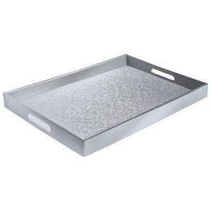 Plateau de service en chocolat ovale galvanisé de qualité supérieure idéal pour la table Dessert Snack Home Dining Plateau de qualité élégant Service élégant - Product Image 4