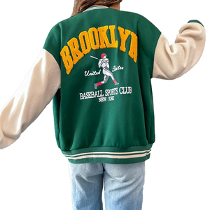 Blouson de printemps de camouflage à col montant personnalisé OEM pour unisexe pour Chicago pour vestes de baseball inspirées au prix de gros - Product Image 3