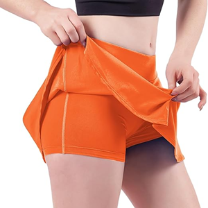 Vestido de tenis de mujer personalizable de alta calidad, Falda corta de cintura alta de poliéster transpirable, ropa deportiva para adultos - Product Image 1