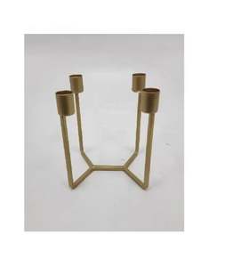 Bougeoir en métal en aluminium de décoration de maison et de mariage de vente chaude avec le pot de bougie fait main de finition en laiton de 7 bougies - Product Image 6