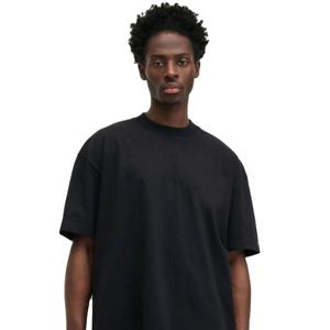 T-shirts pour hommes en coton 100% personnalisés OEM, col roulé, respirants, coupe classique, imprimés, manches courtes, noirs, pour l'été - Product Image 1