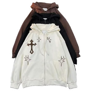 Glory Trending Sweat à capuche surdimensionné personnalisé pour homme Impression sur écran Vintage Hip Hop 100% coton molletonné Sweat à capuche pour homme et femme - Product Image 6