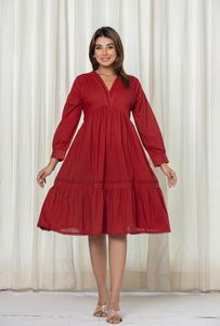 Vestidos occidentales para Mujer | Vestido occidental MIDI hasta la rodilla acampanado para Mujer | Vestido corto - Product Image 2