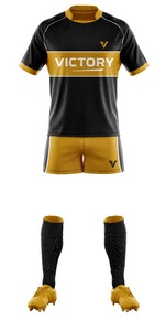 Conjunto de ropa deportiva personalizada profesional transpirable 280 GSM poliéster Spandex Rugby Jersey y pantalones cortos sublimación - Product Image 3