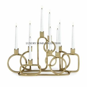 Set of 3 <b>White</b> Powder Coated Luxury Designing Home Wedding Candle Holder Best Selling Metallic Mirror Polished Candle Holder - Product Image 5