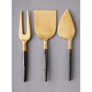 Regalo DE BODA espejo oro pulido espejo simplicidad mango Acero inoxidable queso rebanador y esparcidor conjunto - Product Image 3