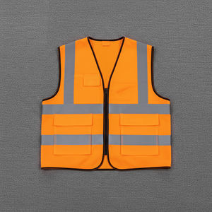 Chaleco de Seguridad Reflectante de Alta Visibilidad ANSI Clase 1 con Logotipo de Impresión Personalizada, LED Intermitente, Impermeable, para Construcción, para Hombre - Product Image 2