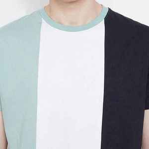 T-shirts décontractés d'été pour hommes, qualité supérieure, vente en gros, taille personnalisée, 100 % coton velours, fermeture éclair écologique, respirants - Product Image 3