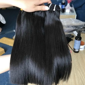 Paquetes de cabello crudo de alta calidad Dark Straight-Single Donor Super Double Drawn Extensiones de cabello humano virgen - Product Image 3