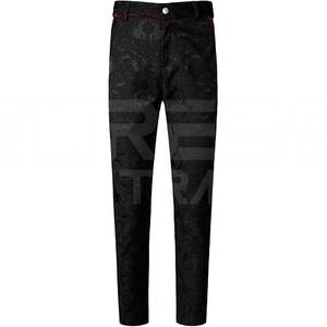 Pantalon décontracté slim pour homme en cuir 100% de haute qualité, coupe droite, taille mi-haute, léger, vente en gros - Product Image 1