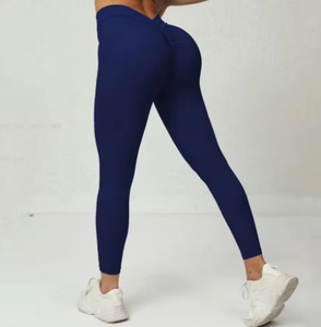 Leggings de yoga para levantamiento de glúteos de cintura alta para mujer, pantalones de gimnasio con control de barriga para hacer ejercicio - Product Image 3