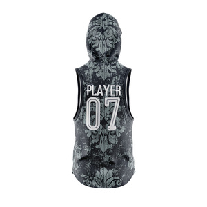 Maillots de football américain sans manches personnalisés pour hommes 7v7, grande taille, évacuation de l'humidité, impression par transfert thermique, 100% polyester, maillots 7on7 - Product Image 3