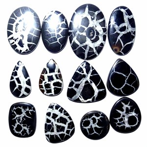 Cuarzo Septariano Natural de Alta Calidad AAA+, Cabujón de Piedra Preciosa Suelta, Formas Variadas, Suministros para Joyería, Múltiples Tamaños, Personalizable - Product Image 3