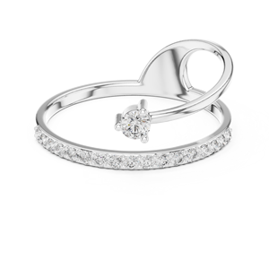 Bague solitaire 14K taille coussin en or - Product Image 4