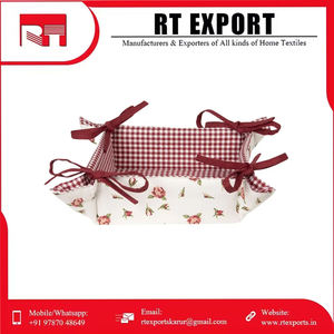 Nouvelle arrivée Design personnalisé 100% coton Matériau Corbeille à pain écologique avec logo personnalisé - Product Image 5