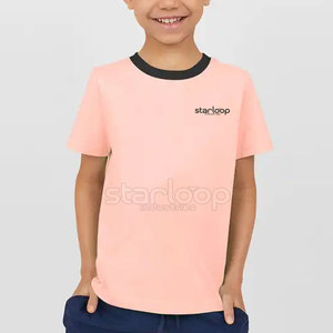 เสื้อยืดเด็กขายส่ง ราคาส่ง ผ้าฝ้าย 100% คอกลม ทรงหลวม สกรีนโลโก้ตามสั่ง ดีไซน์ล่าสุด เสื้อยืดเด็ก - Product Image 2