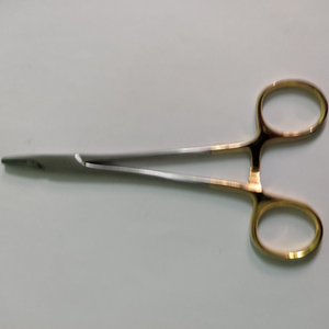 Portaagujas Webster de la mejor calidad, de 4,5 TC fórceps ", fórceps de operación de medio oro, fórceps de Cirugía de acero inoxidable OEM - Product Image 2