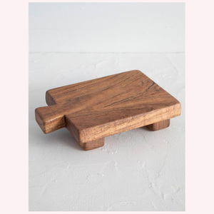 Salvamanteles de madera maciza resistente al calor de calidad superior con tapa de almacenamiento Bandeja elegante y duradera para uso diario - Product Image 2