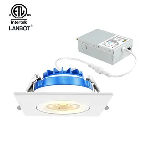 New Design Good Quality High Lumen Dimmable Led Recessed Ceiling Light AC100-130V CRI90 Gimbal Downlight 5CCT Tuneable