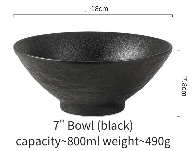 7" Bowl (black)