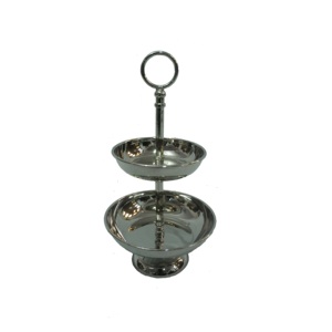 <b>Cake</b> Tool 3 Tier <b>Cake</b> Server <b>Stand</b> <b>White</b> Powder Coated Metal <b>Cake</b> <b>Stand</b> Luxury Hotel Home Birthday Celebration Decoration - Product Image 2