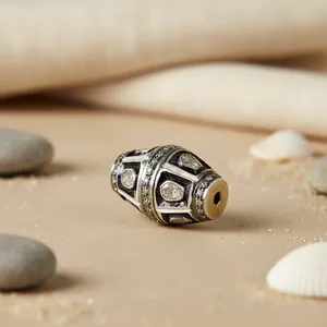 Bijoux de mode pour femmes avec zircon naturel, pierres précieuses en vrac, taille brillante claire/blanche, petites perles argentées pour la fabrication de bijoux - Product Image 3