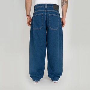 Nouvelle Arrivée Jean Ample et Large pour Homme Grande Taille Tendance Urbaine Européenne et Américaine 100% Coton Séchage Rapide Écologique Mi-taille - Product Image 2