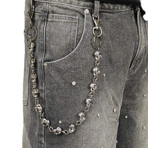 Short en jean personnalisé, poids lourd, personnalisé, délavé au soleil, avec strass, grande taille, décontracté, haut vierge, qualité supérieure, short pour homme - Product Image 6