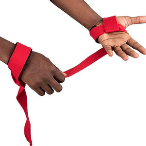 2pcs Gym Padded Hand Bar Grip Wrist Support Strong Cotton <b>Weight</b> <b>Lifting</b> Straps Thick Fitness Usage <b>Weight</b> <b>Lifting</b> Gloves - Product Image 2