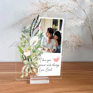 โคมไฟตั้งโต๊ะไมกาปรับแต่งได้พร้อมกรอบไม้เรืองแสงอบอุ่นสมบูรณ์แบบของขวัญวันแม่สำหรับบ้านของเธอ - Product Image 4