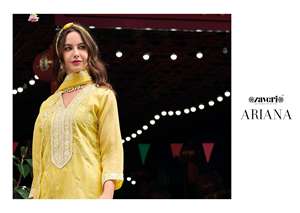 Elegant Embroidered Soft Organza Kurti Set Latest Designer Style Ethnic Wear For <b>Ladies</b> Ready Stock Bulk Order Welcome Worldwide - Product Image 3