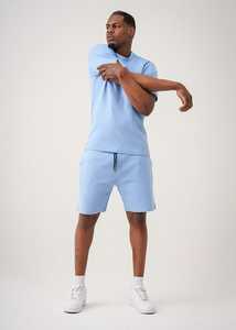 2025 été nouvelle mode haute qualité imprimé coton Polyester hommes décontracté Fitness porter ensemble t-shirt et Shorts - Product Image 3