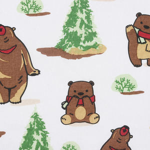 Productos textiles para el hogar Mantel Estampado de oso de peluche 150X220 cm 180gsm 100% Algodón Hecho por fabricante indio - Product Image 2