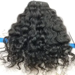 Tight Curly Virgin Hair Weft Bundles Best Raw Unprocessed Curly 100% Indian Human Hair Vendor High Grade Long Lasting Raw Hair
