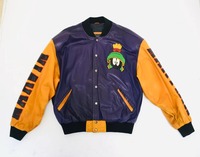 Chaqueta Bomber de Cuero de Invierno Personalizada de Alta Calidad, Talla Grande, Acolchado de Algodón, Bordado con Letras de Béisbol, Estilo Universitario, Transpirable