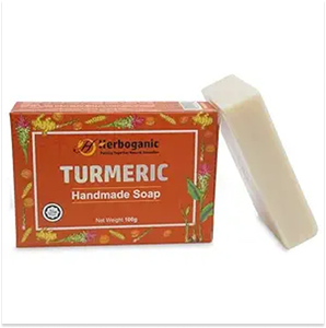 สบู่สมุนไพรขมิ้นออร์แกนิคทำมือ สำหรับทำความสะอาดผิว ลดสิว จุดด่างดำ และรอยดำจากผิวคล้ำ เหมาะสำหรับทุกสภาพผิว - Product Image 2