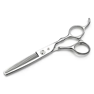 Ciseaux de coiffeur professionnels de coiffure de taille personnalisée noire de nouvelle conception de mode - Product Image 3