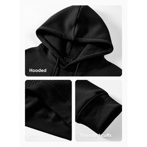 High Quality Heavyweight Cotton Streetwear <b>Fleece</b> Sweatshirt Custom 400 500 Gsm Embroidery Logo <b>Oversized</b> <b>Hoodies</b> <b>Men</b> - Product Image 4