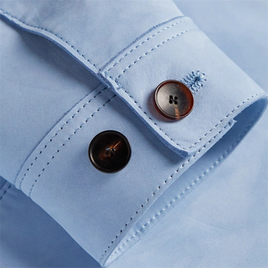 Blouson bombardier pour hommes en daim OEM personnalisé en daim marron vente en gros en cuir véritable mode veste décontractée 2025 blouson bombardier pour homme - Product Image 2