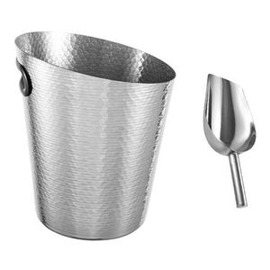 Cubo de hielo de acero inoxidable listo para fiestas con exterior liso e Interior práctico para todo tipo de bebidas - Product Image 3