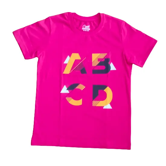 Hint ihracatçılar düşük fiyatlar tarafından satılık özelleştirilmiş boyutu ile yeni desen çocuklar yuvarlak boyun T-Shirt satın