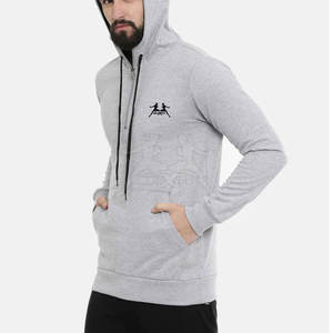 Durable Half Zipper Hoodie With Fleece Interior And Flexible Fit For Casual Days Breathable Half Zip Hoodie - Product Image 3