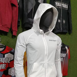 Suministro de fábrica de alta calidad transpirable de secado rápido 100% algodón ropa deportiva chándal cremallera Sudadera con capucha con pantalones cortos para la temporada de invierno - Product Image 1